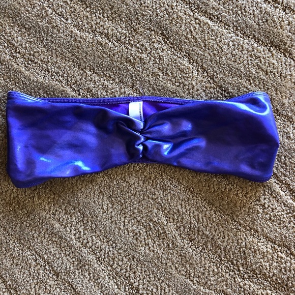 Shiny purple American apparel bandeau - Picture 1 of 4